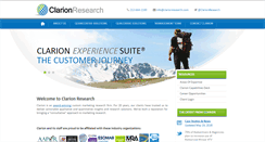Desktop Screenshot of clarionresearch.com